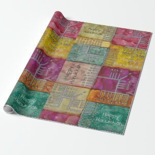 Papel De Presente Chanukah Funtime Menorahs