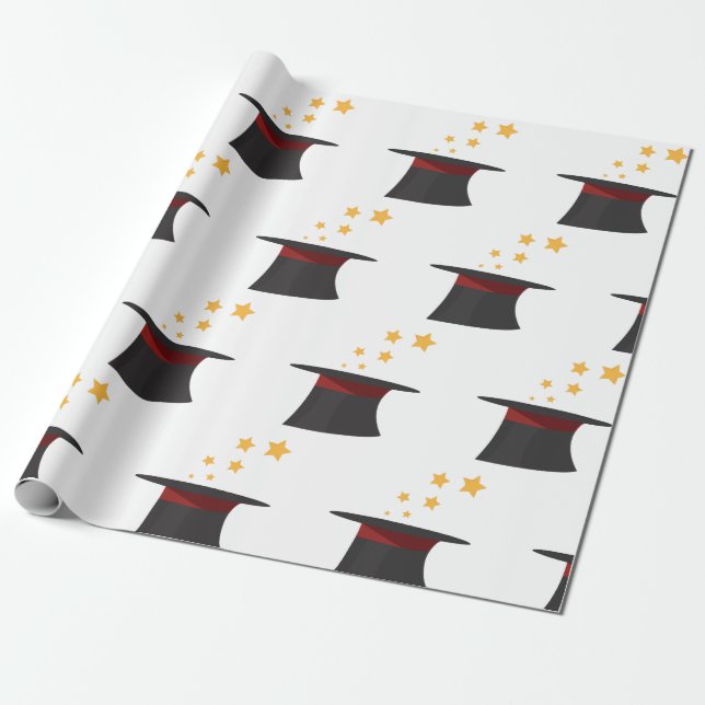 Papel De Presente Chapéu alto mágico (Desenrolado)