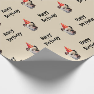 Papel De Presente Chapéu da festa de aniversário do buldogue