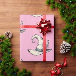 Papel De Presente Chapéu de Bruxa Rosa