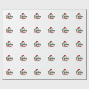 Papel De Presente Chapéu de Natal da Vovó Papai Noel