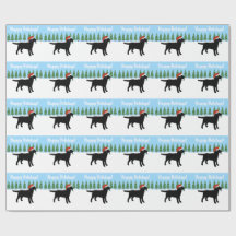 Chapéu preto do papai noel de Labrador do Natal