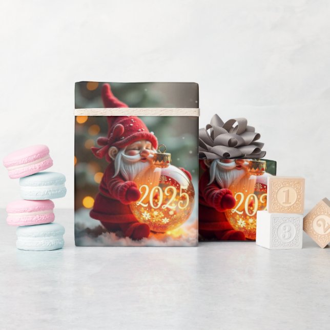 Papel De Presente chapéu vermelho de santa (Chá de bebê)