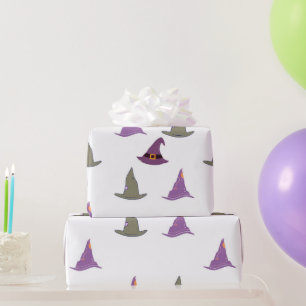Papel De Presente Chapéus de bruxa de Halloween fofos Presente para