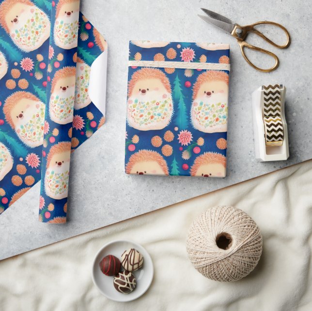 Papel De Presente Chapéus de Natal Whimsical (Artesanato)