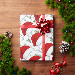 Papel De Presente Chapéus de Papai Noel