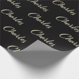 Papel De Presente Charles Vorname Name edles Geschenkpapier Papier