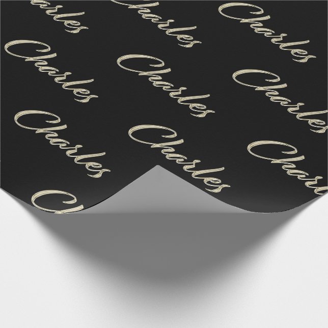 Papel De Presente Charles Vorname Name edles Geschenkpapier Papier (Ponta)