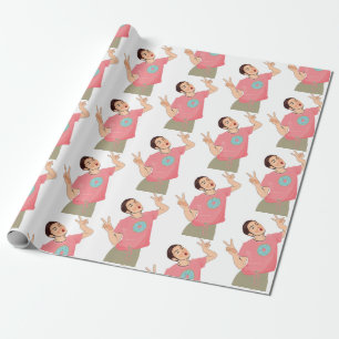 Papel De Presente Charli Damelio TikTok Branco