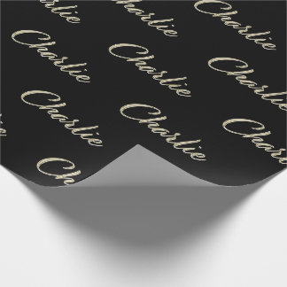 Papel De Presente Charlie Vorname Name edles Geschenkpapier Papier