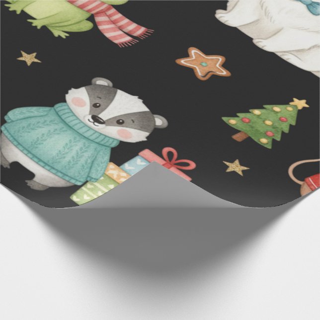 Papel De Presente Charming Holiday Gathering Festive Gift Wrap (Ponta)