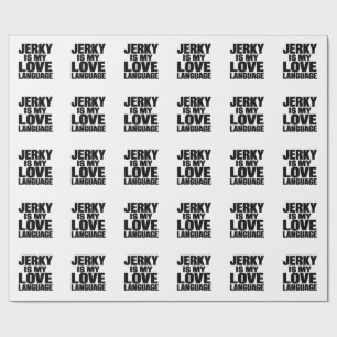 Papel De Presente Charque É Minha Linguagem do Amor Camisa Divertida