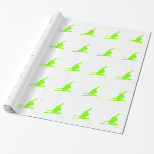 Papel De Presente Chartreuse, Neve Verde Neon
