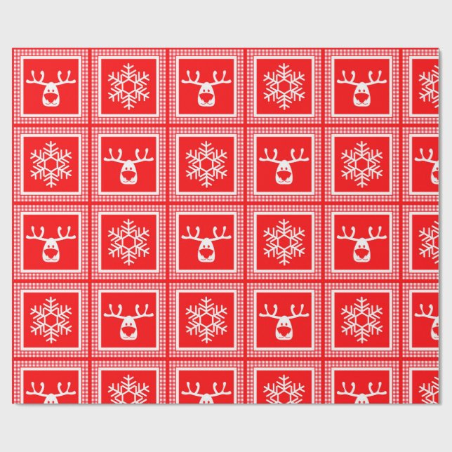 Papel De Presente  checkered pattern, new year, christmas (Aberto)