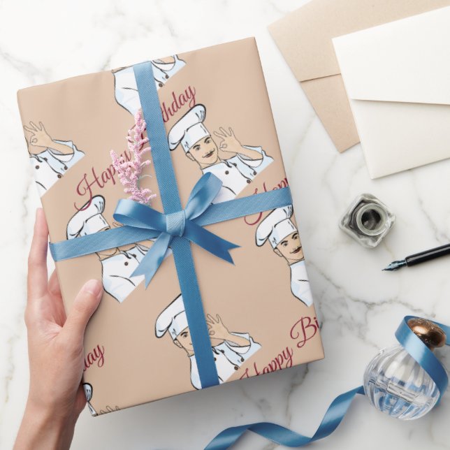 Papel De Presente Chef  (Presentear)