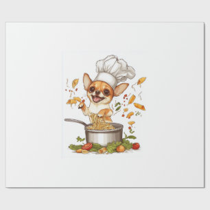 Papel De Presente Chef Chihuahua � Mestre Culinário Canino