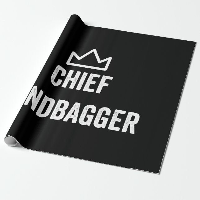 Papel De Presente Chefe Sandbagger Golf Meme Bjj Chess Sandbag (Desenrolado)