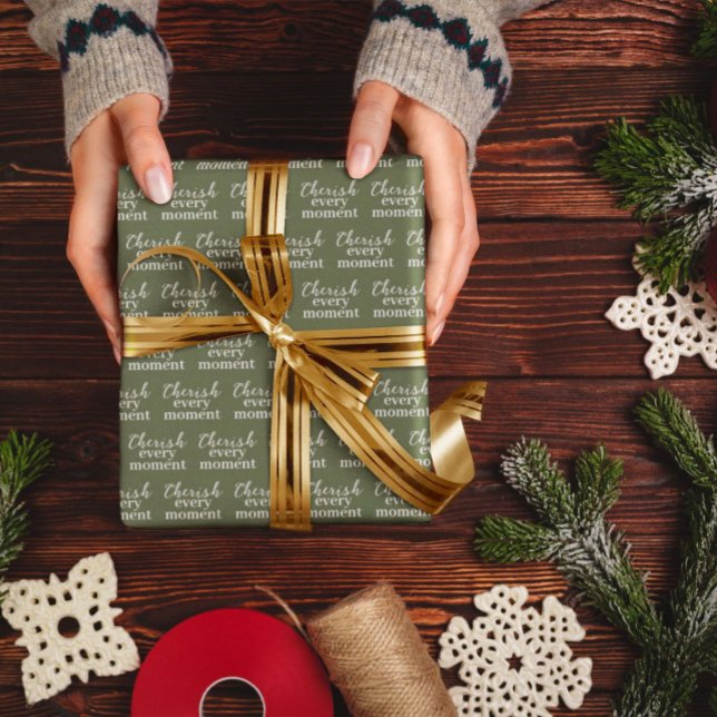 Papel De Presente Cherish a cada momento (Criador carregado)