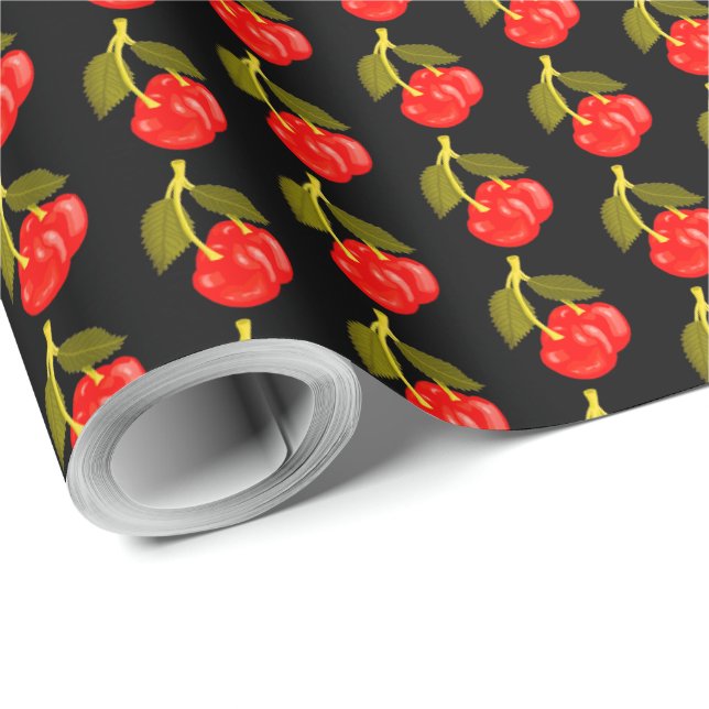 Papel De Presente Cherries (Ponta do rolo)