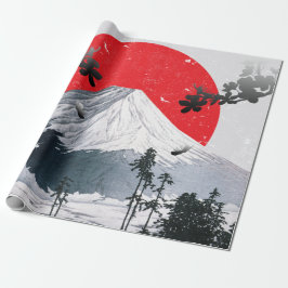 Papel De Presente Cherry Blossoms Monte Fuji Japão