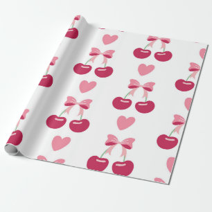 Papel De Presente Cherry Love Charm