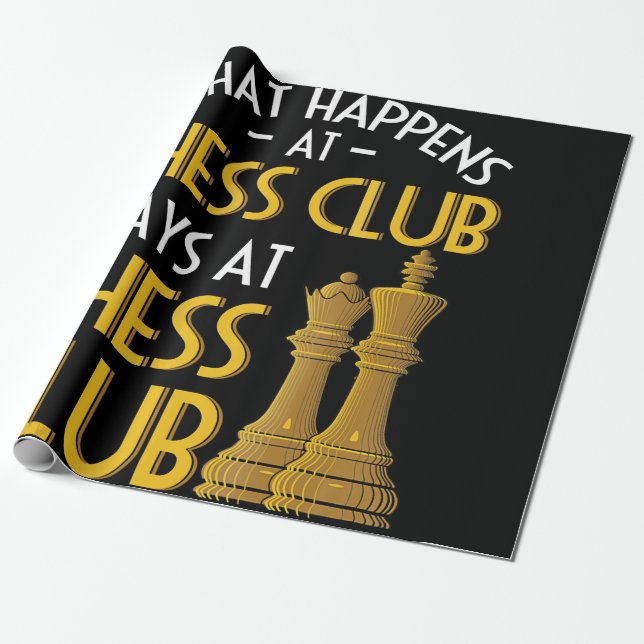 Papel De Presente Chess Lover| O Que Acontece No Humor Do Chess Club (Desenrolado)