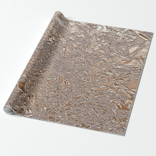 Papel De Presente Chic Dark Rosa Dourado E Creme