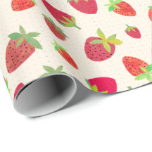 Chic de Morango Ilustrado à Mão com Estilo Retrô