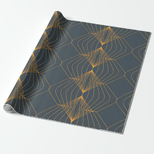 Papel De Presente Chic, elegante, simples padrão gráfico geométrico