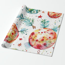 Papel De Presente Chic Silver Christmas