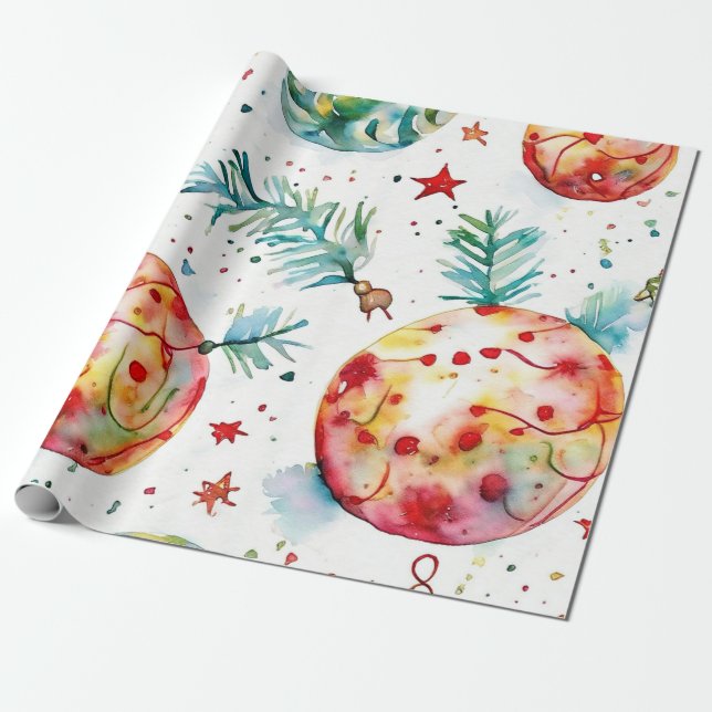 Papel De Presente Chic Silver Christmas (Desenrolado)