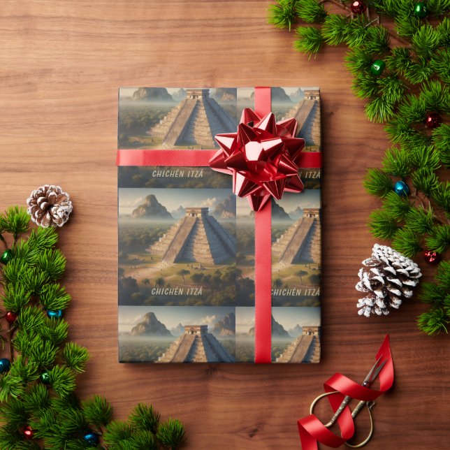 Papel De Presente Chichén Itzá Yucatá México Viagem (Presente de Natal)