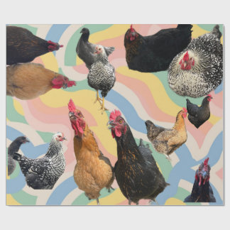 Papel De Presente Chicken Mania 2 All Occasion Wrapping Paper