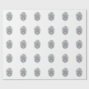 Papel De Presente Chifre de Beisebol Unicórnio Poder Kawaii Design V