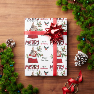 Papel De Presente Chihuahua Puppy Cachorro de Natal