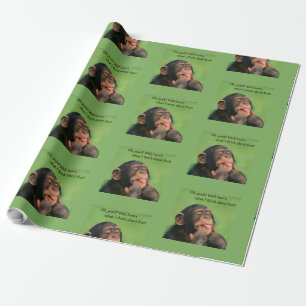 Papel De Presente Chimp Cheeky