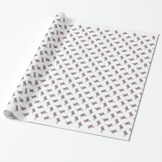 Papel De Presente Chinchila do Natal