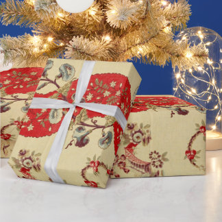 Papel De Presente Chinoiserie para o Natal