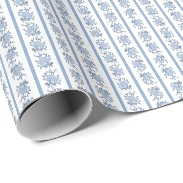 Papel De Presente Chintz (Pale Blue) Wrapping Paper (Ponta do rolo)