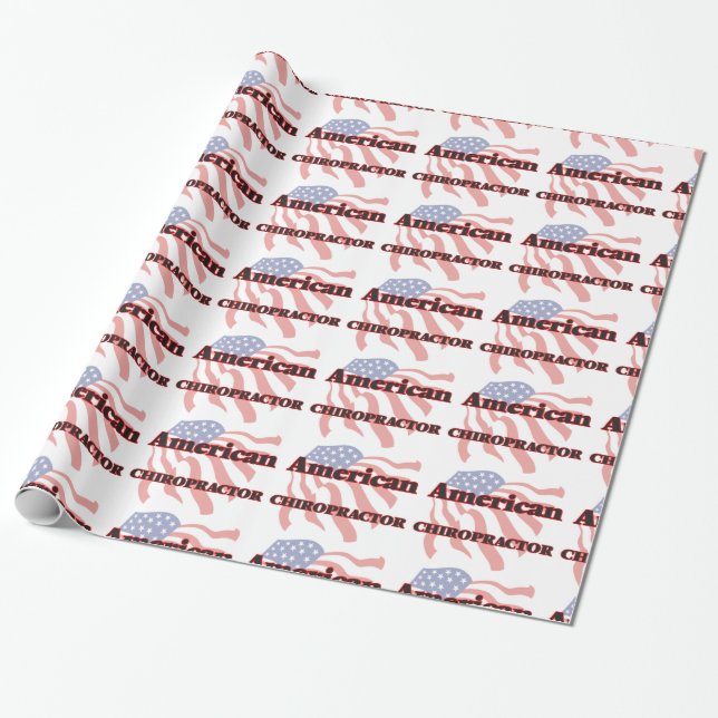 Papel De Presente Chiropractor americano (Desenrolado)