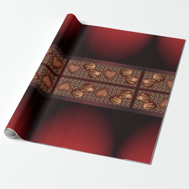 Papel De Presente Chocolate (Desenrolado)