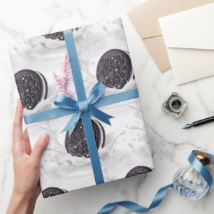 Papel De Presente Chocolate Cookie Milk Splash