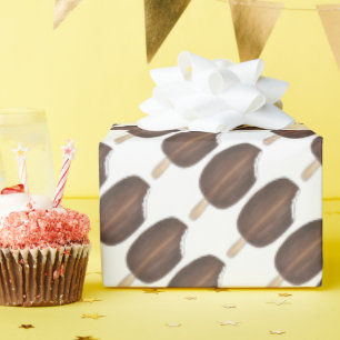 Papel De Presente Chocolate Dipped Sorvete de baunilha Bares