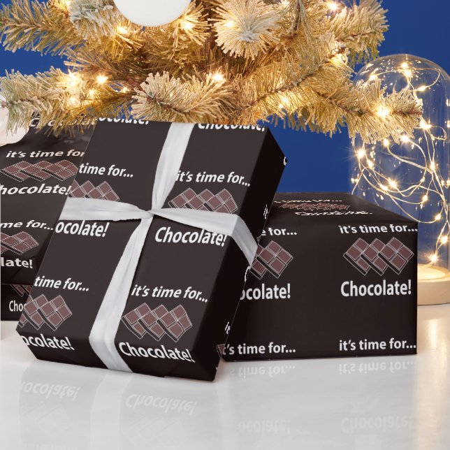 Papel De Presente Chocolate É Hora do Chocolate (Feriados)