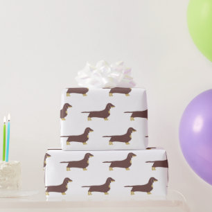 Papel De Presente chocolate e silhueta bronzeada