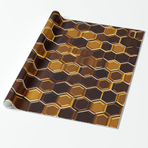 Papel De Presente Chocolate Honeycomb
