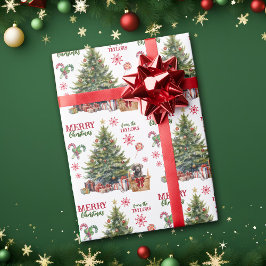 Papel De Presente Chocolate Labrador Retriever debaixo da árvore