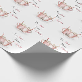 Papel De Presente Chocolate quente para e do inverno