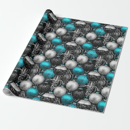 Papel De Presente Christmas Bulbs Wrapping Paper