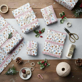 Papel De Presente Christmas Cheer Seamless Wrapping Paper